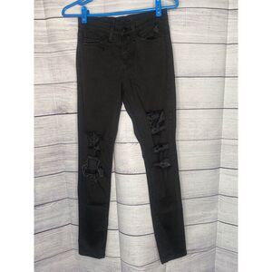 Flying‎ Monkey jeans women's size 25 black distressed skinny